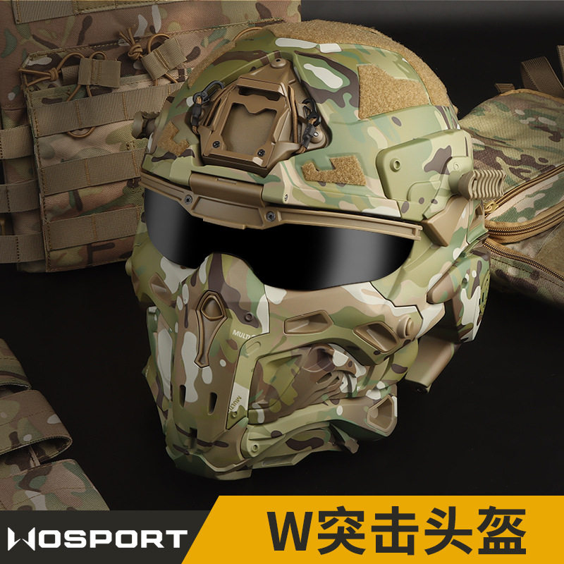 WoSporT突击战术头盔置通讯耳机