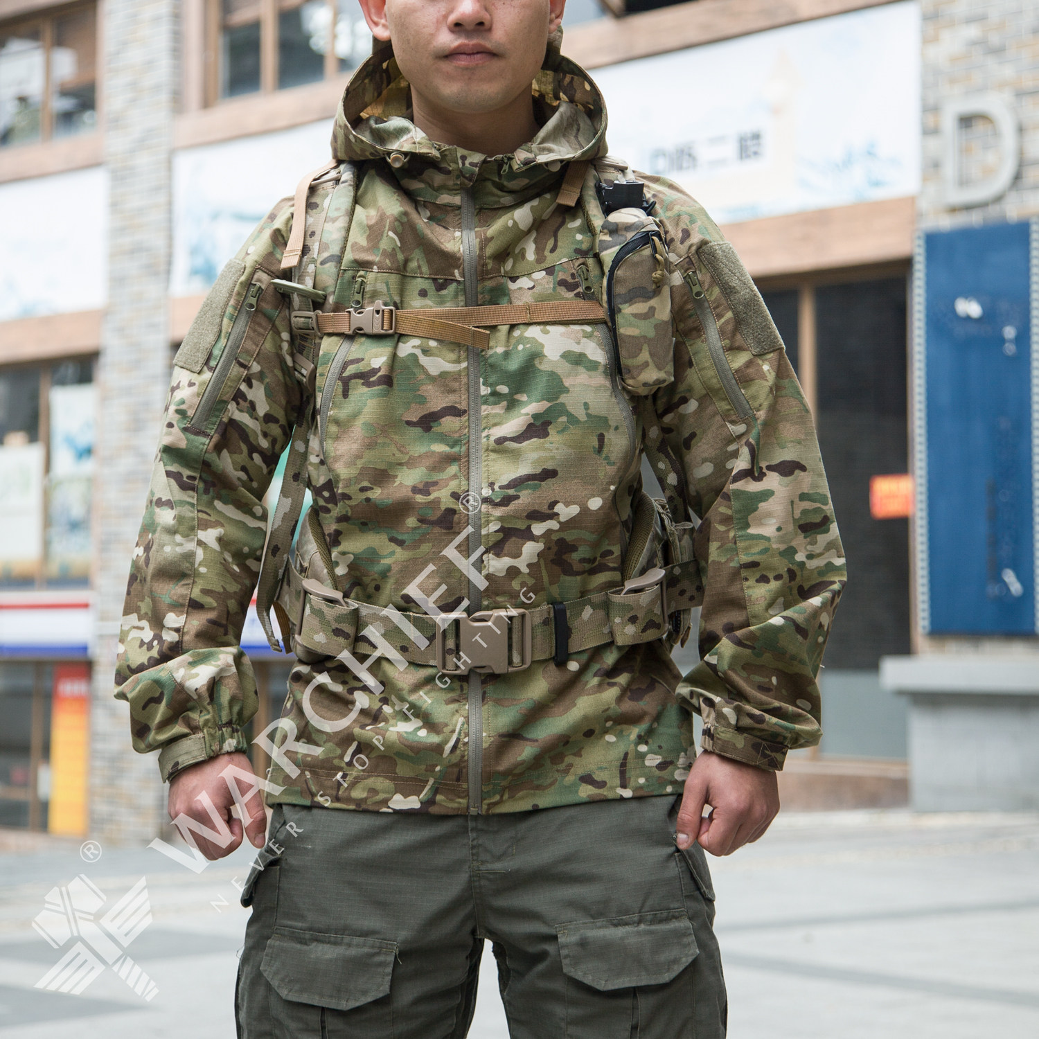 酋长新款野峰射手服野战户外运动外套迷彩作训服套服