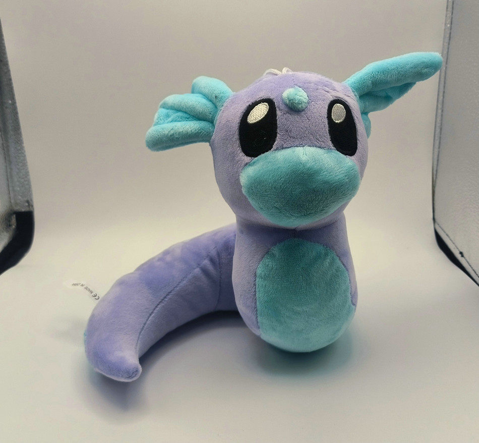 147 紫色迷你龙 闪光异色精灵宝可梦神奇宝贝毛绒公仔玩偶玩具