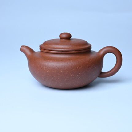 美壶网紫砂壶手工手制特好紫砂共生矿料扁古壶 茶壶 茶具 230cc