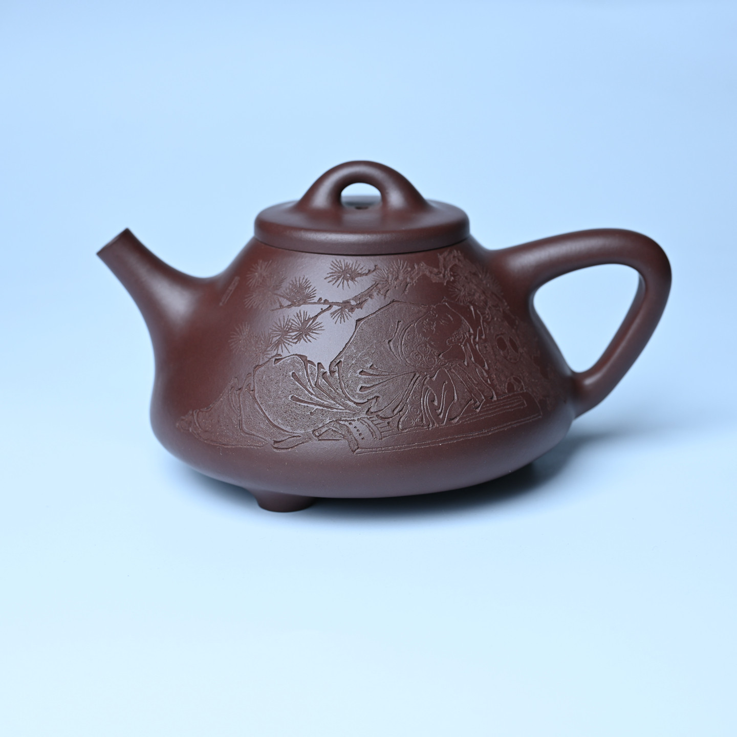 美壶网紫砂壶周小培全手工底槽清子冶石瓢壶 与君同试雨前茶360cc