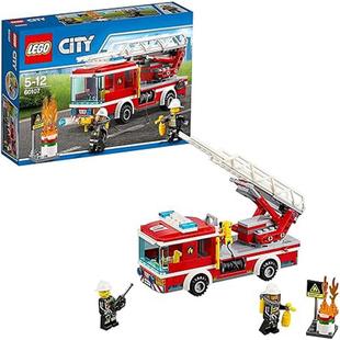 全球购LEGO乐高专柜正品 城市系列 City 时尚 云梯消防车积木玩具