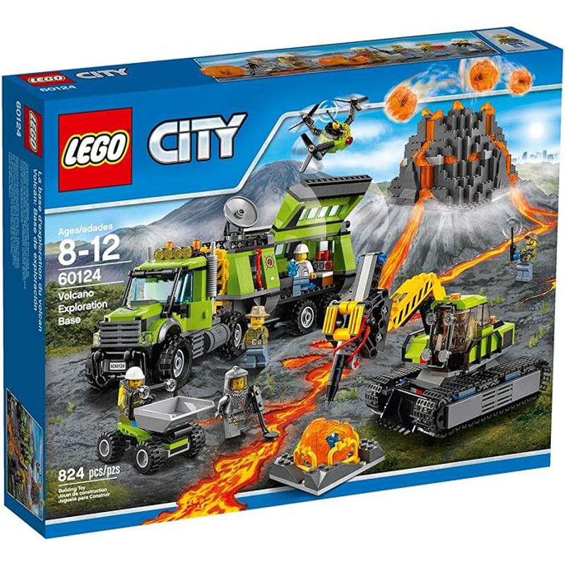 全球代购乐高lego专柜新款时尚city 系列 火山探险基地积木玩具