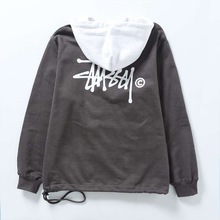欧美潮牌chic stussy新款撞色卫衣1