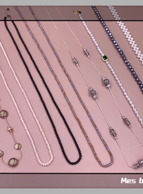 bijoux欧美订单库存串珠女毛衣链