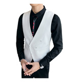 LP706-V双排扣领男士马甲夜店酒吧KT休闲马甲工作服P50，男装背心/马甲，星座717A