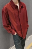 QS036*那不勒斯褶皱法式男长袖衬衫P48，男装衬衫，星座717A