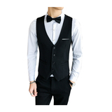 LP704-V纯色男单排扣休闲马甲酒吧服务员工作服大码P40，男装背心/马甲，星座717A