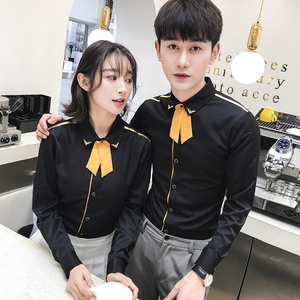 QC105*2023情侣款长袖衬衫夜店酒吧KTV衬衣工作服大码P50图片