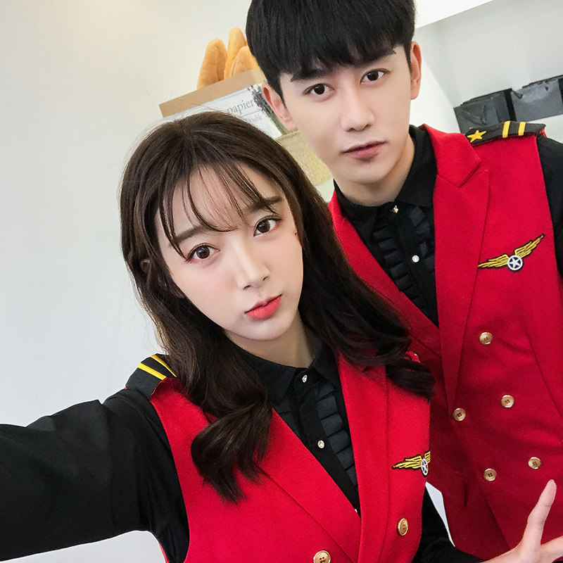 Q8758-新款空少系列男女款短马甲外套工作服发型师马甲P50,男装背心/马甲,星座717A