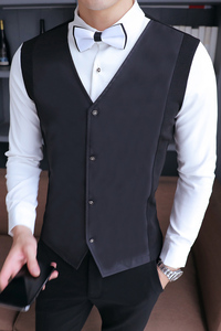 YC101-春秋男衬衫马甲两件套夜店酒吧KTV衬衫工作服大码P55图片
