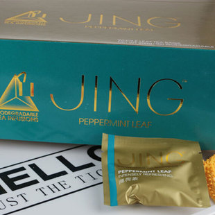 英国 JING TEA Peppermint纯薄荷茶 胡椒薄荷 威斯汀专用 100茶包