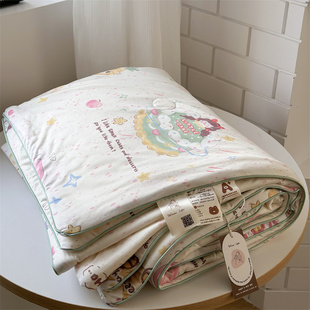 2025新款 A类牛奶针织小清新卡通大豆夏被夏凉被空调被