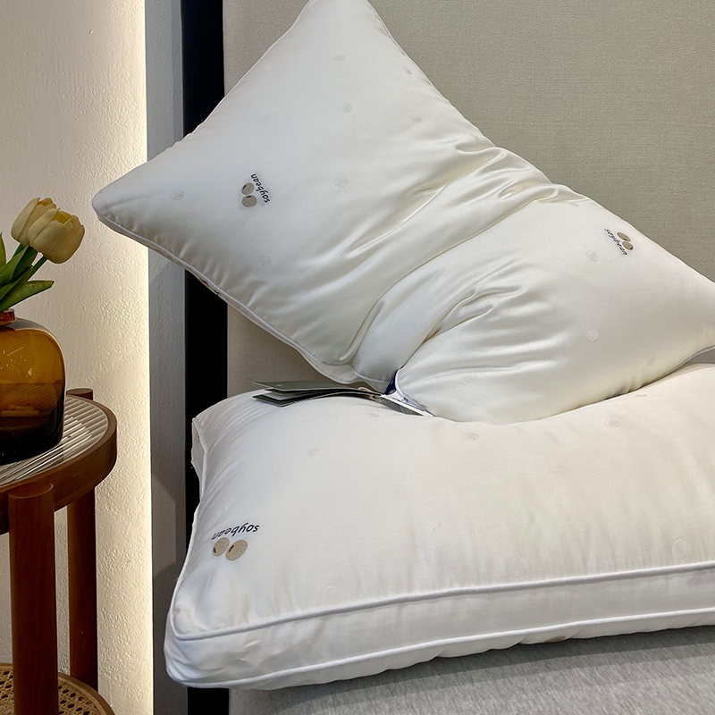 肥子妈出口酒店马德里SOYBEAN大豆美式柔软枕头枕芯抗菌枕