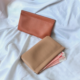 钱包票夹手机大钞收纳包弹片零钱包 软皮存钱包简约手抓包商务长款