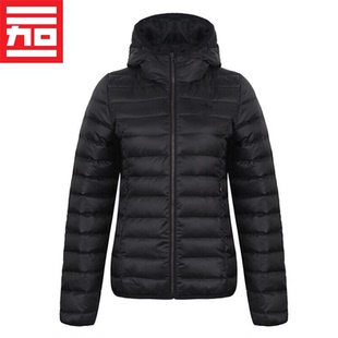 百搭连帽保暖羽绒服CE2353 修身 Adidas阿迪达斯冬季 三叶草女子短款