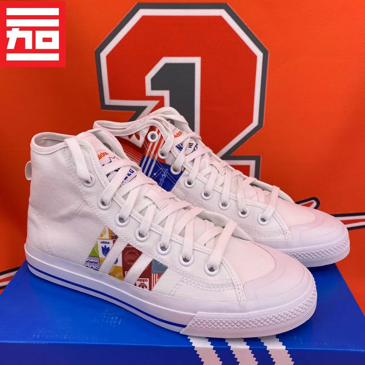 Adidas三叶草复古休闲运动帆布鞋