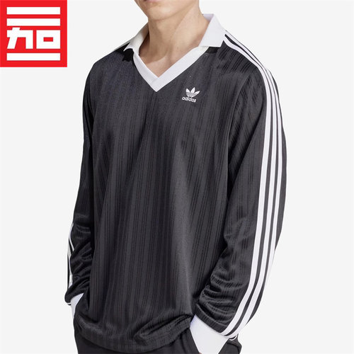 V领休闲POLO衫长袖T恤