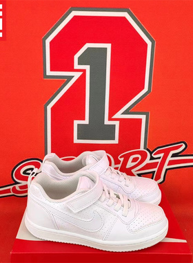 NIKE COURT BOROUGH男女款小儿童魔术贴低帮运动鞋 AV3167-AV3172