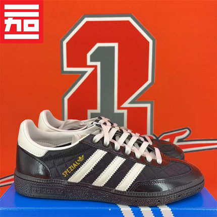 Adidas HANDBALL SPEZIAL 小香风黑白低帮德训薄底板鞋 JP5669