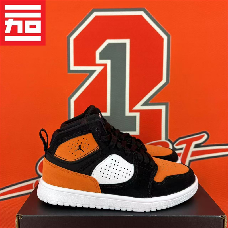 JORDAN儿童休闲耐磨中帮篮球鞋