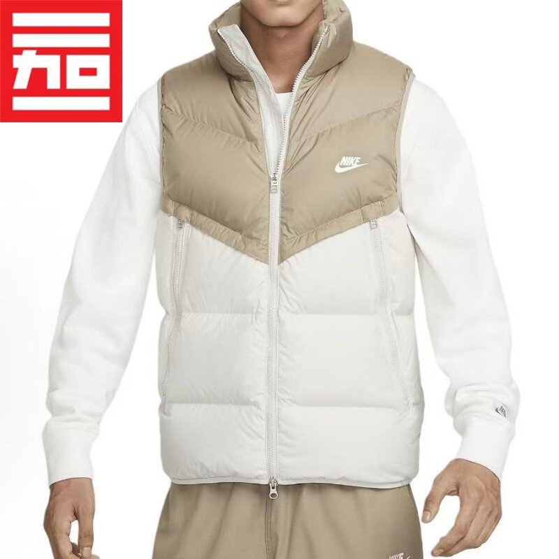 Nike耐克羽绒服马甲加绒防泼水