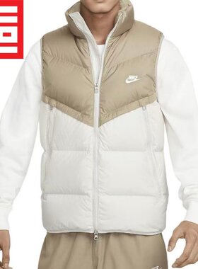 Nike耐克羽绒服马甲加绒防泼水