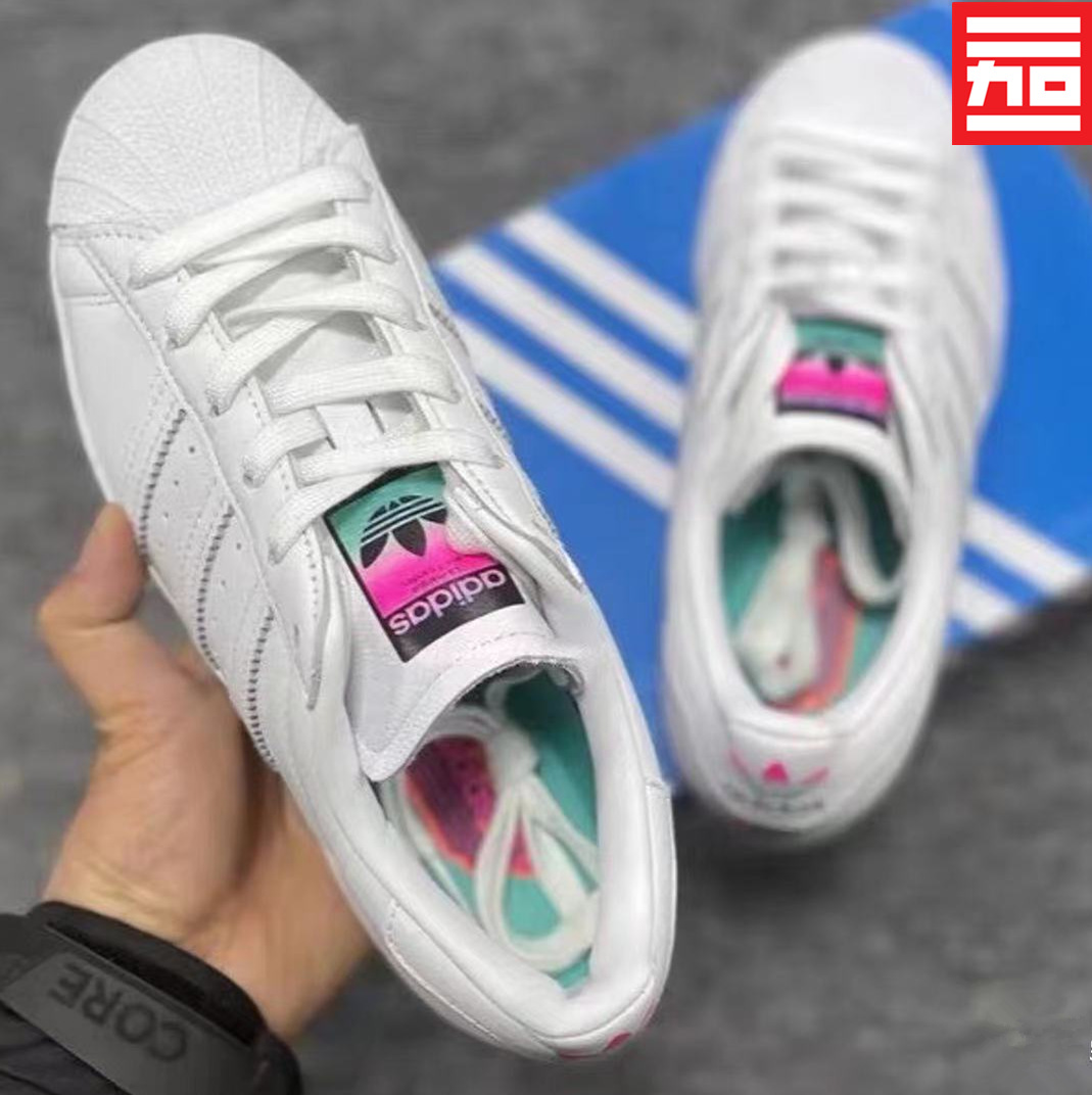 ADIDAS三叶草Superstar男女同款经典百搭贝壳头板鞋FX8543 FX3511
