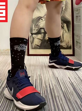 Nike耐克PG 1男款乔治实战气垫缓震耐磨低帮防滑篮球鞋878627-900