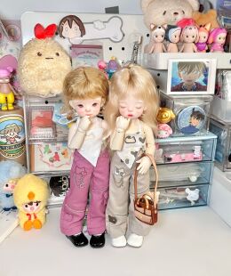 （少量现货,售完绝版）三花猫 六分体 BJD款娃衣