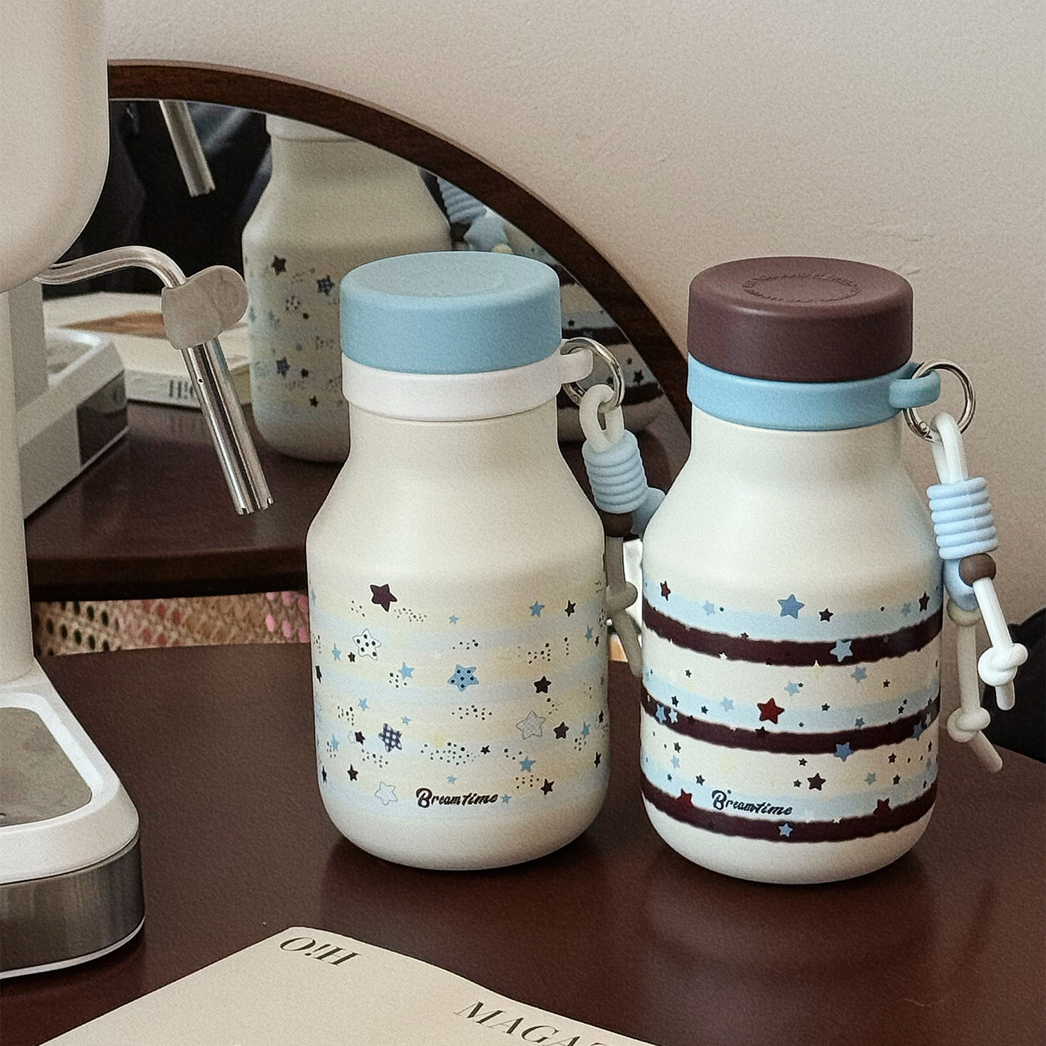 简约ins风吸管保温杯复古文艺小清新便携咖啡杯316高档不锈钢水杯,餐饮具,保冷/保温杯,淘宝优惠券,粉丝福利购,淘宝优惠卷