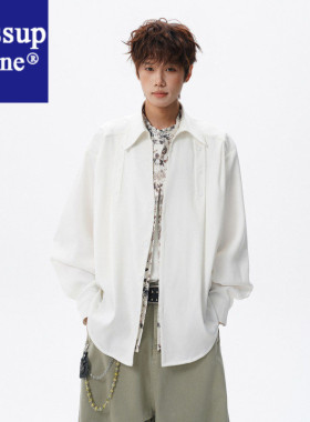 Wassup Uosne潮流复古百搭休闲长200300亚麻长6080岁男内搭白衬衫