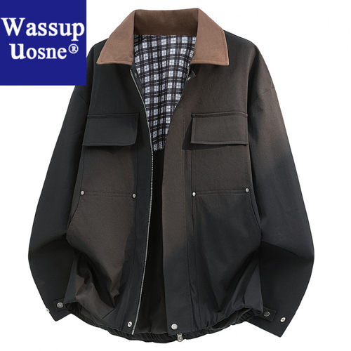 Wassup Uosne时尚休闲宽松工装百搭潮流短款外套ma1美式男款工装