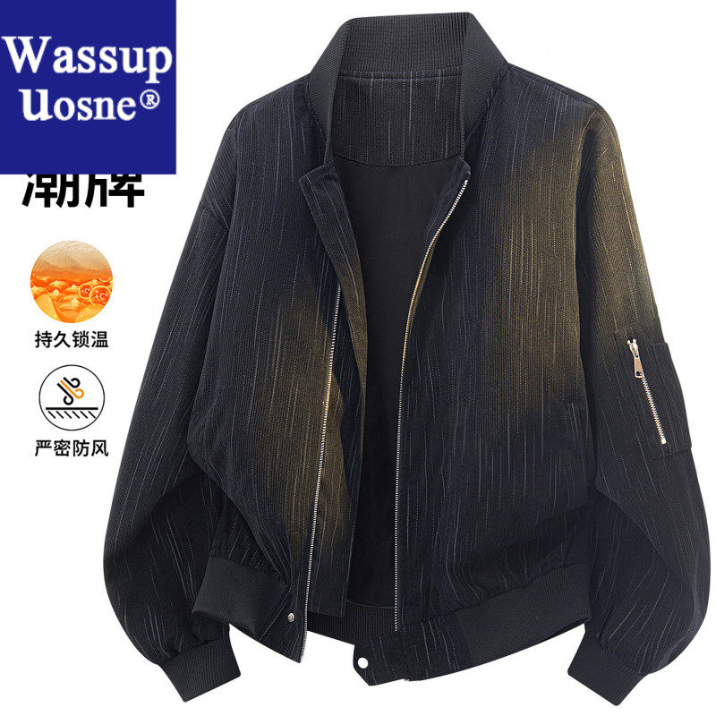 Wassup Uosne短款休闲防风锁温外套男士夹克春秋ma1美式男款工装
