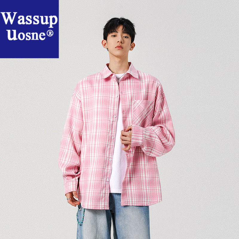 Wassup Uosne春季休闲男士长袖外200300亚麻长6080岁男内搭白衬衫