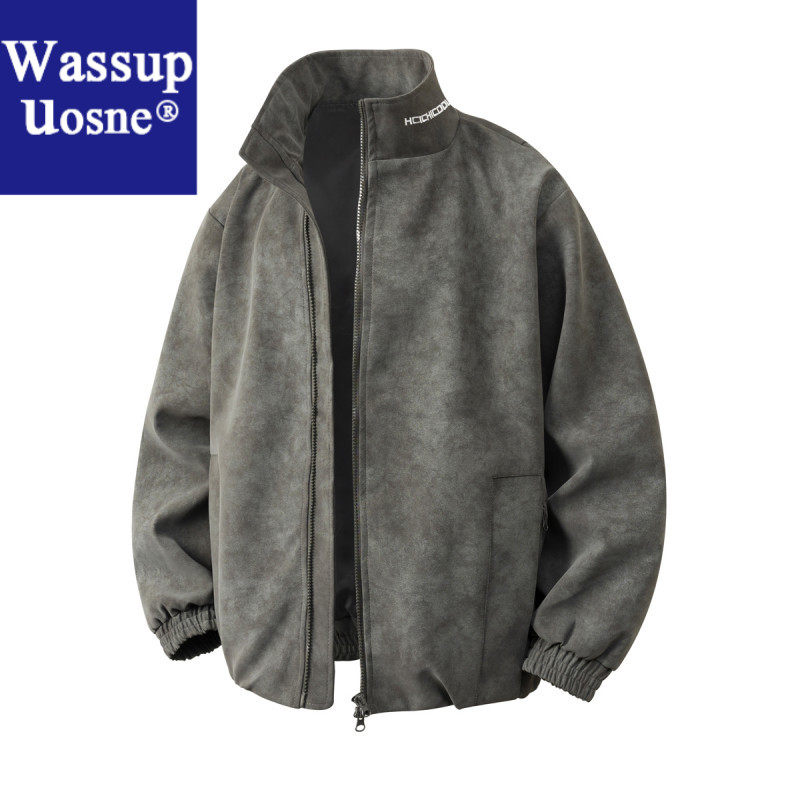 Wassup Uosne男士外套夹克薄款春秋款保暖户外休闲宽美式男款工装