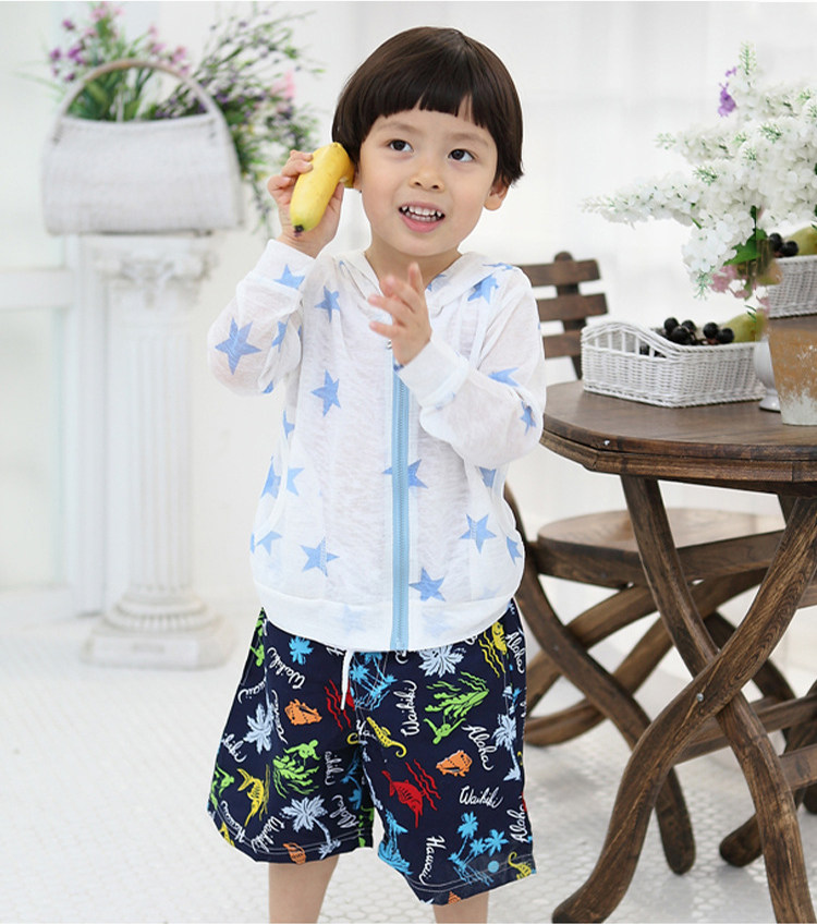 정리 새로운 여름 스타일 아동 모기 방지 의류  피부 의류 에어컨 의류 초박형 통기성 자외선 차단 부모-자식 의류