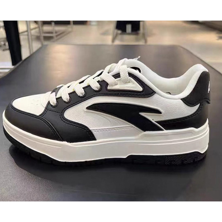 安踏982正品女蛋挞鞋2024冬新款厚底小白鞋休闲运动板鞋122448068