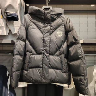 安踏正品女装2025冬新款休闲复古连帽防泼水保暖羽绒服162548903N