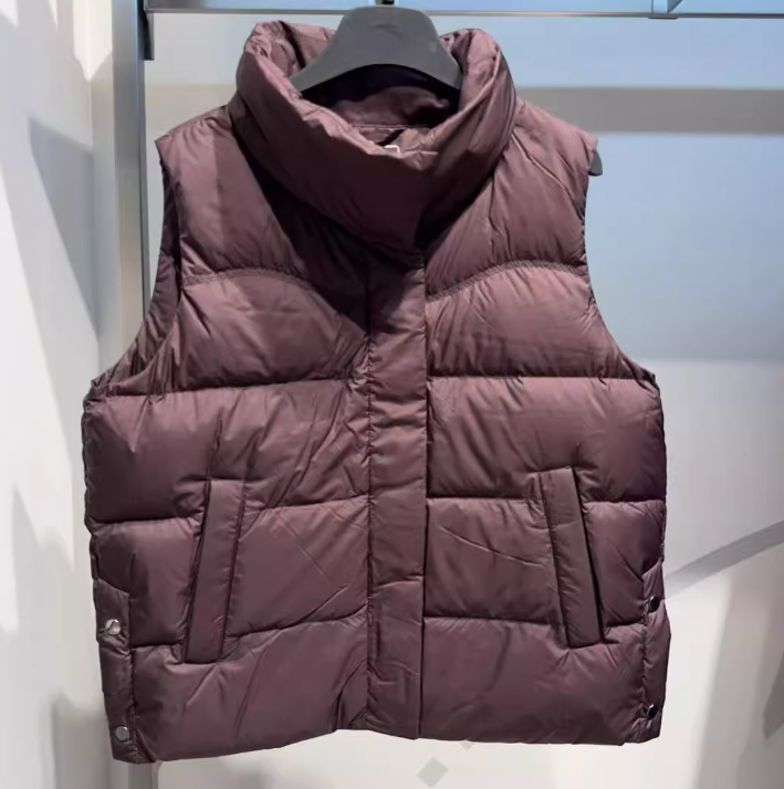 安踏正品运动女装2025冬新款综训保暖连帽休闲羽绒马甲162547922