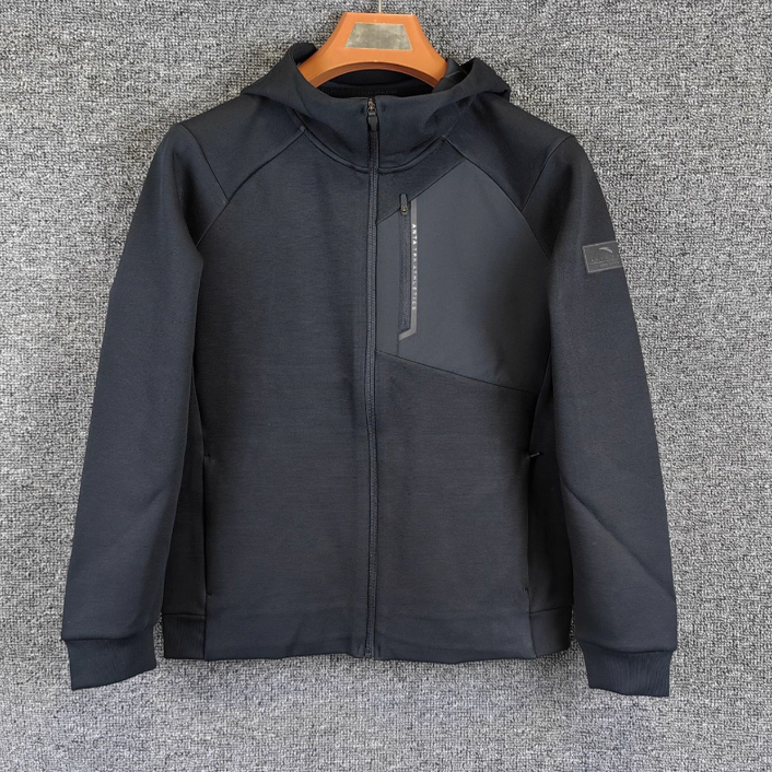 安踏正品男装2025秋新款时尚综训潮流连帽针织运动上衣152537704N