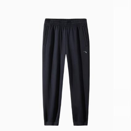 安踏正品女装2024冬新款保暖加绒收口综训针织运动长裤162447317N图片