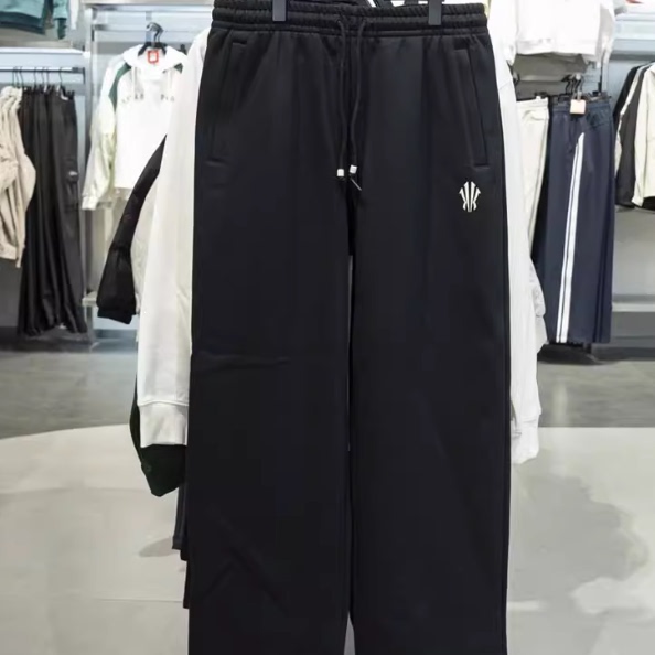 安踏正品男裤2025冬新款欧文篮球加绒直筒针织运动长裤172541309N