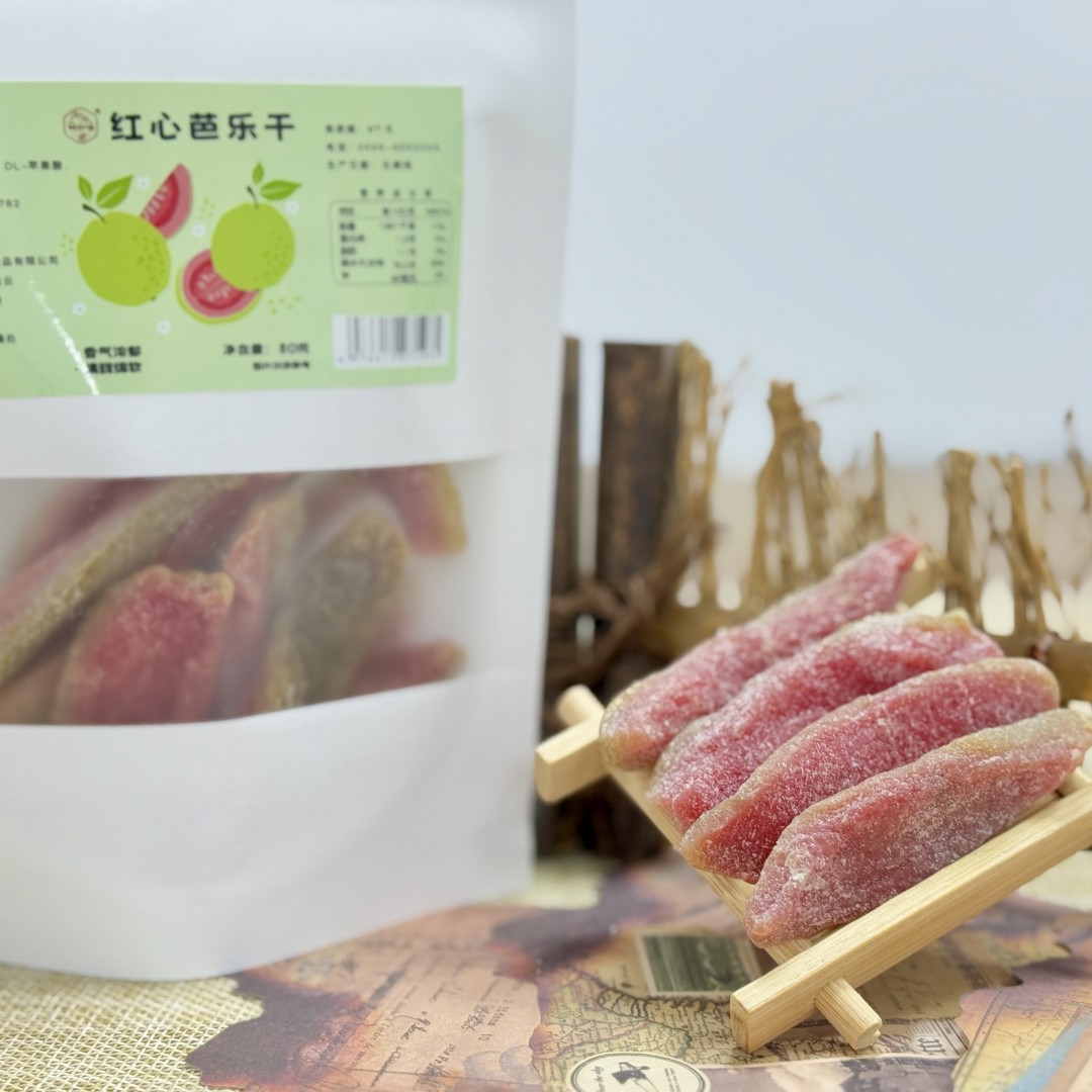 福建云霄 红心芭乐果干80g番石榴水果干去籽果脯蜜饯休闲办公零食