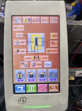 杰克缝纫机1790平头锁眼机操作屏大豪电控配机型MASC-500A触摸屏