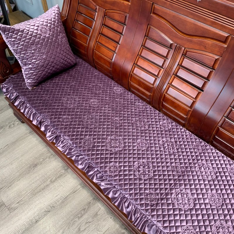 红实木沙发垫毛绒冬季加厚长椅子坐垫组合沙发垫海绵防滑花边中式,居家布艺,沙发垫,淘宝优惠券,粉丝福利购,淘宝优惠卷