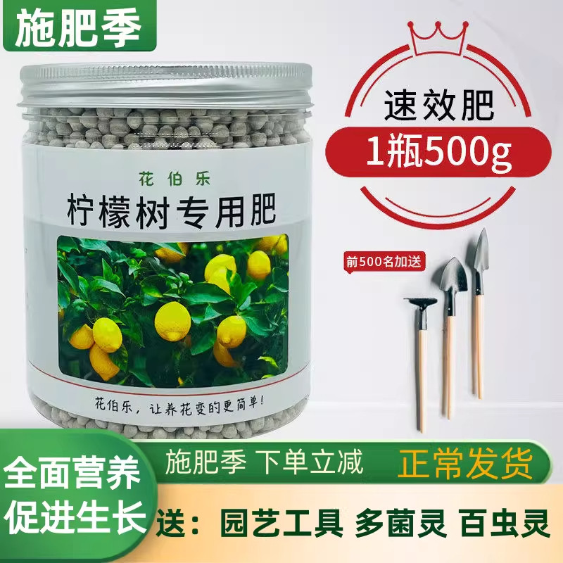 花伯乐柠檬树肥料盆栽香水柠檬专用肥缓释有机复合肥速效营养花肥