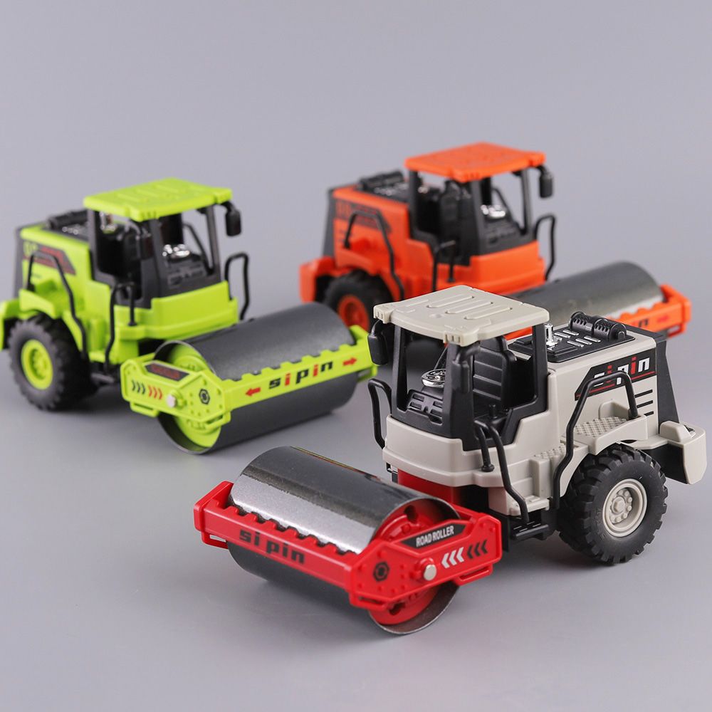 合金压路机玩具车模型儿童仿真耐摔工程车男孩宝宝金属滚轮小汽车