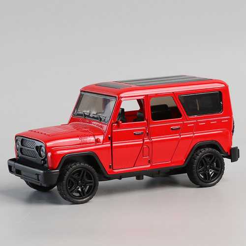 合金玩具车俄罗斯瓦滋汽车模型三开门越野车摆件儿童回力小汽车