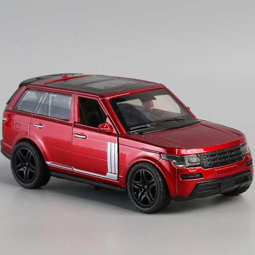 合金玩具车仿真路虎揽胜车模儿童回力小汽车男孩宝宝开门车模摆件